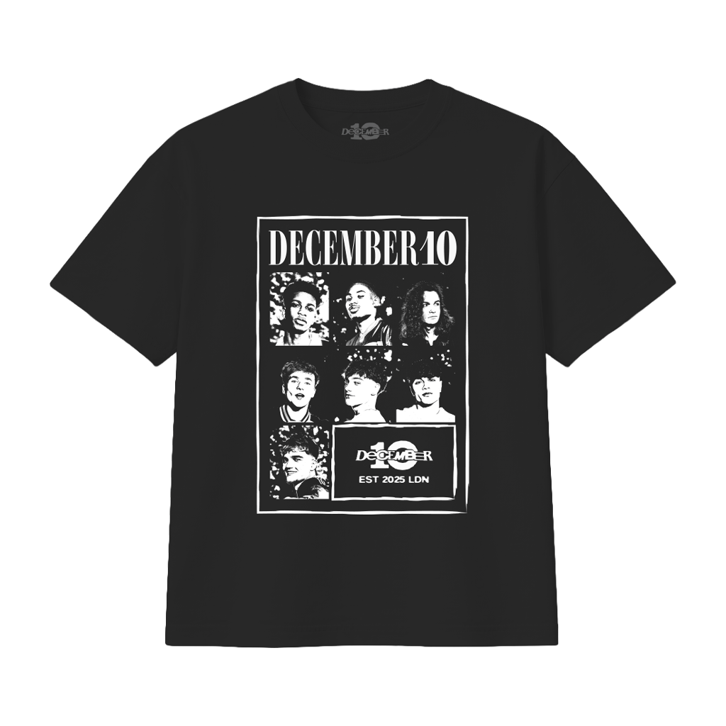 December 10 - December 10 Black Photo T-Shirt
